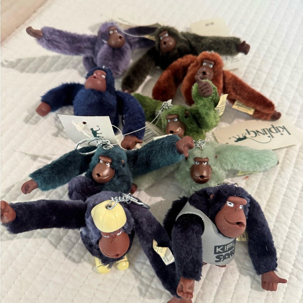 Kipling Vibrant Monkey Keychain Collection